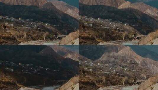 西藏旅游风光藏族民居光影延时视频高清在线视频素材下载
