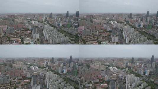 航拍江苏无锡城市建设城市风光高清在线视频素材下载