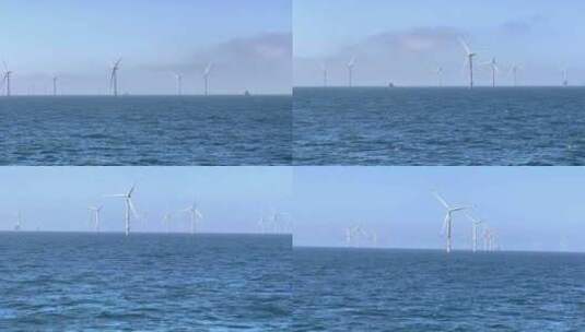 海上风电风力发电新能源大海高清在线视频素材下载