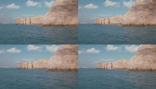 美丽的大海和岩石高清在线视频素材下载