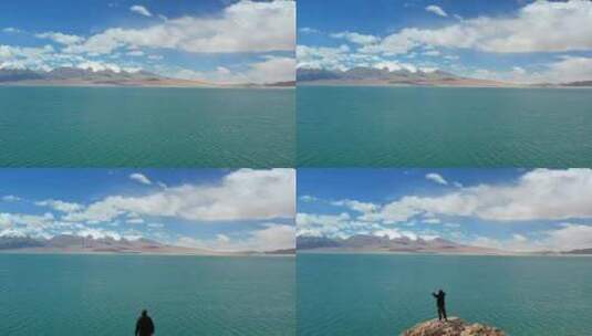 西藏阿里湖泊高清在线视频素材下载