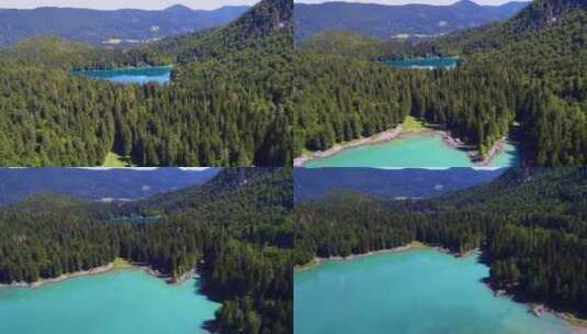 森林与湖高清在线视频素材下载