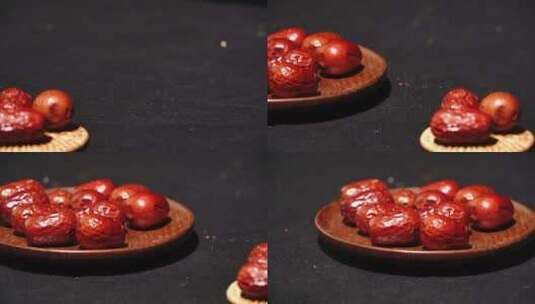 大枣 红枣 枣子 美食 高清在线视频素材下载