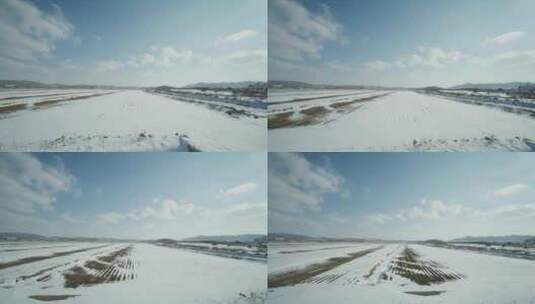 威海冬天雪景高清在线视频素材下载