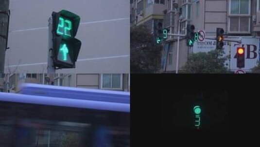 4K红绿灯读秒倒计时特写实拍视频高清在线视频素材下载
