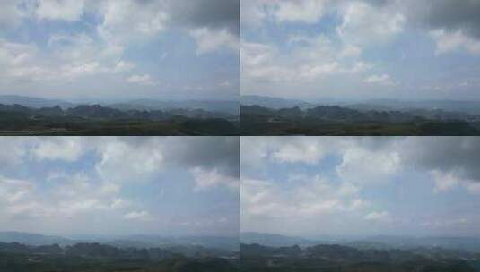 贵州山川阿西里西草原白云蓝天 高清在线视频素材下载