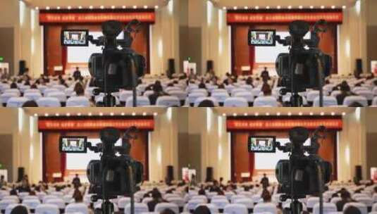 大会堂直播摄像机高清在线视频素材下载