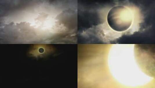 日食的动画视频高清在线视频素材下载