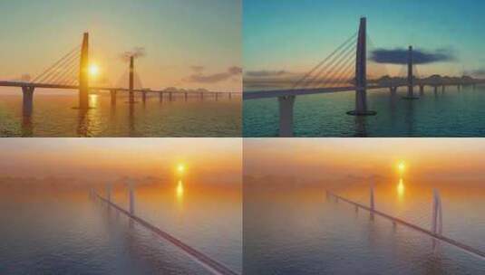 港珠澳大桥 粤港湾大湾区高清在线视频素材下载