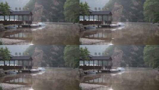 北京黄花城水长城平流雾视频高清在线视频素材下载