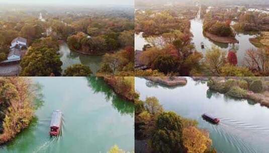 西溪湿地秋色杭州西溪湿地美景风景视频高清在线视频素材下载