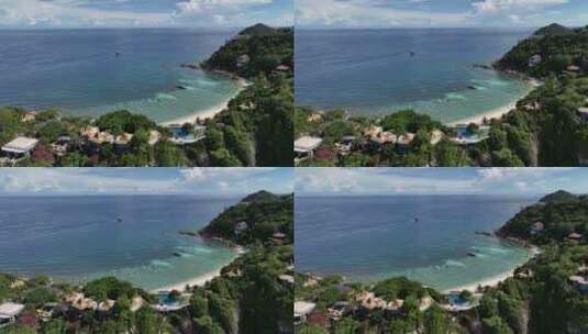 泰国涛岛Koh Tao海岛自然风光航拍高清在线视频素材下载