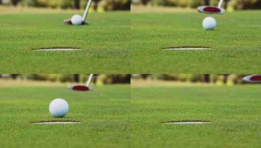 高尔夫球手打高尔夫球高清在线视频素材下载