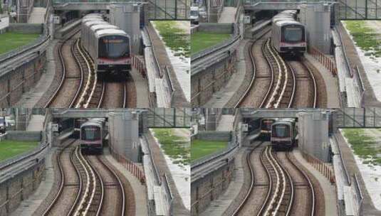 4k城市交通地铁通过前行高清在线视频素材下载