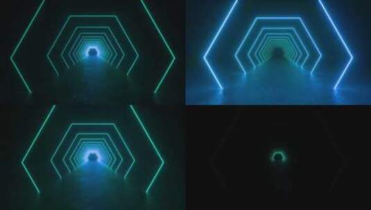 在黑暗隧道中行走的人高清在线视频素材下载