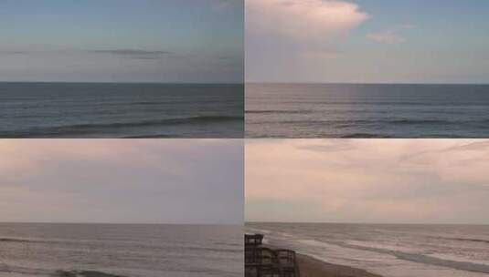 海滩，海岸线，佛罗里达，海浪高清在线视频素材下载