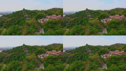 九日山风景区 九日山 延福寺高清在线视频素材下载