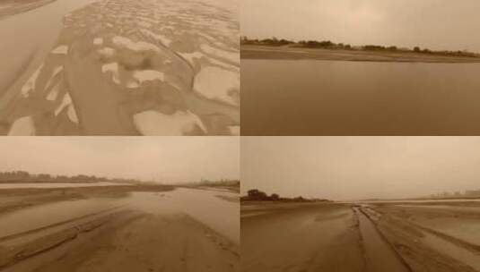 【fpv】穿越干枯的河床高清在线视频素材下载