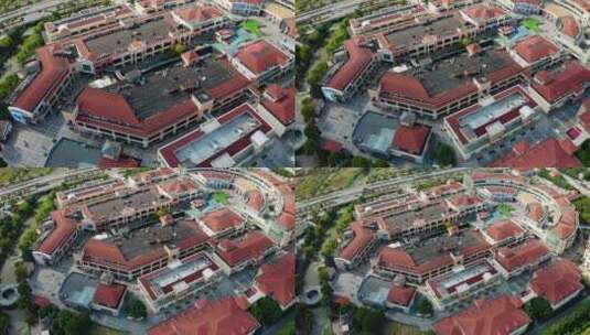上海青浦的奥特莱斯广场高清在线视频素材下载