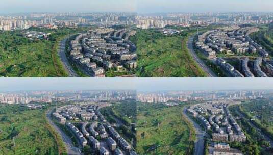 城市建筑交通航拍空镜高清在线视频素材下载