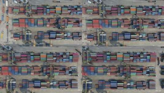 集装箱港口货运码头高清在线视频素材下载