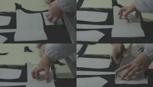 服装加工 剪裁高清在线视频素材下载