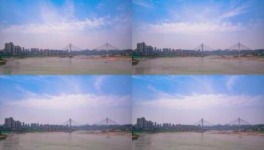 重庆李家沱大桥2高清在线视频素材下载