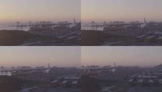 洋山港码头6高清在线视频素材下载