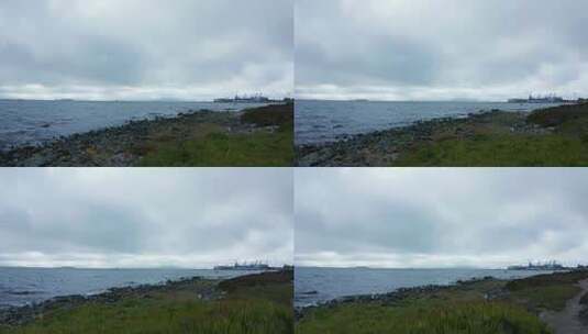 海湾码头景观高清在线视频素材下载