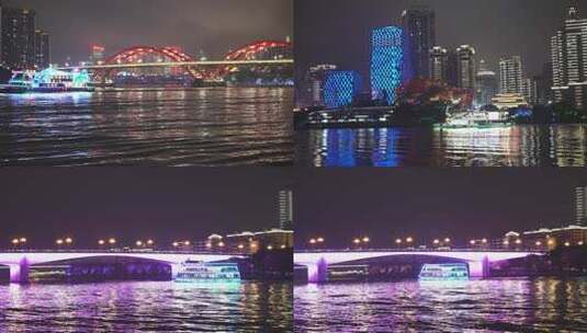 4K拍摄柳州柳江夜景W高清在线视频素材下载