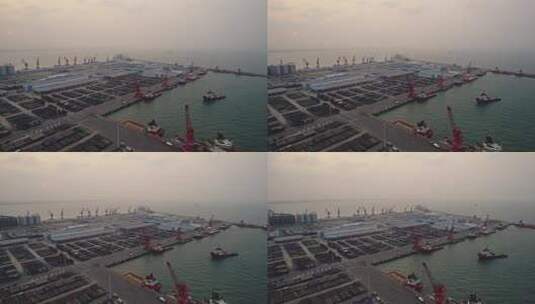 海南澄迈县马村中海石油码头高清在线视频素材下载