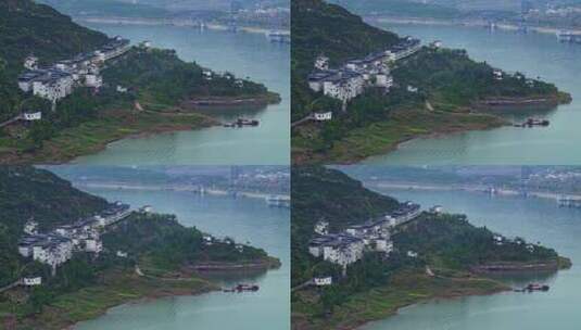 长江流域沿岸风光高清在线视频素材下载