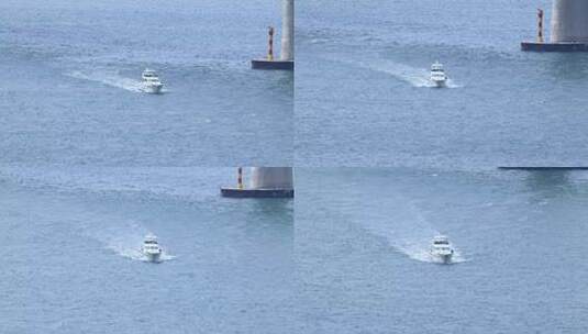 游艇-快艇-出海-大海-返航高清在线视频素材下载