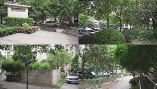 上海徐汇区世家花园高清在线视频素材下载