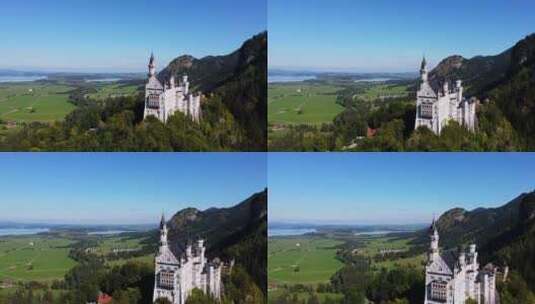 巴伐利亚新天鹅堡，德国高清在线视频素材下载