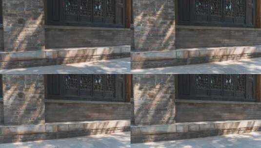 中国北方平遥古城胡同古建筑砖墙光影延时高清在线视频素材下载