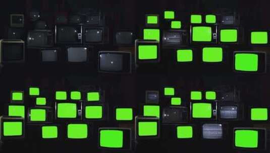 十五台电视打开绿屏高清在线视频素材下载