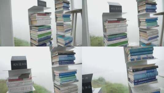 霞浦海边书咖啡馆高清在线视频素材下载