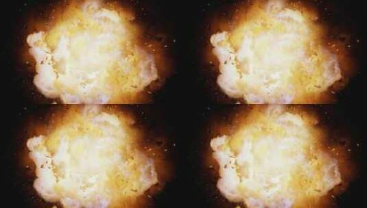 爆炸火焰冲击波动画高清在线视频素材下载