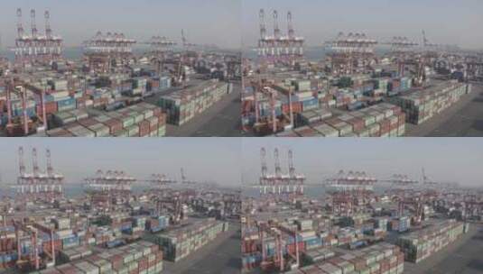 天津港码头高清在线视频素材下载