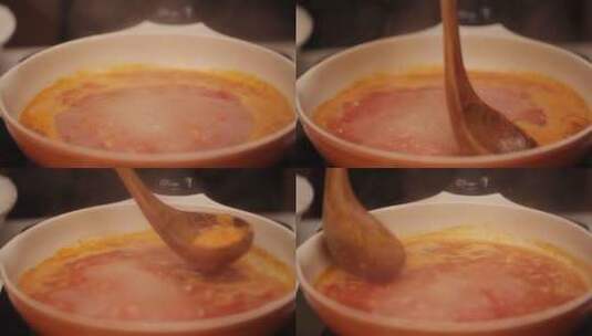熬番茄酱番茄沙司 (9)高清在线视频素材下载