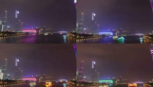 夜间广州城市景观高清在线视频素材下载