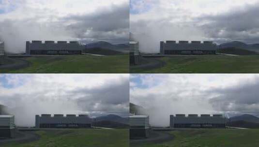 冰岛建立的地热发电厂 高清在线视频素材下载