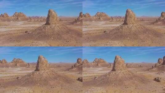 沙漠岩层全景景观高清在线视频素材下载