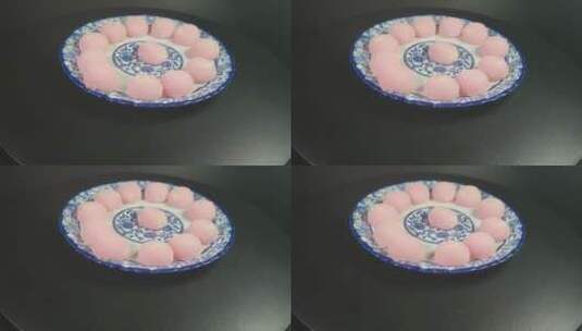 糯米软糍粑糕点高清在线视频素材下载