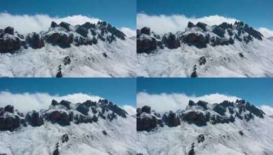 雪山航拍高清在线视频素材下载