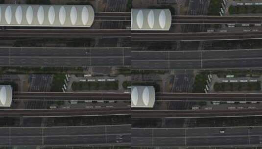 陆续解封中的上海高架路高清在线视频素材下载