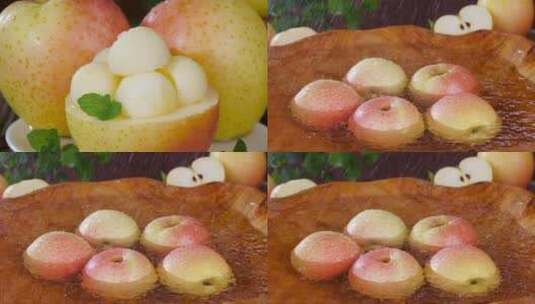 红翡王林苹果高清在线视频素材下载