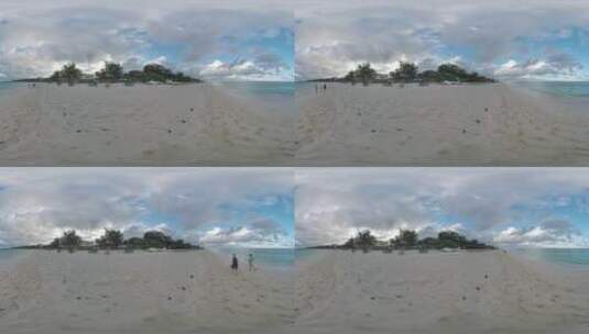 在VR中显示的海滨度假胜地高清在线视频素材下载