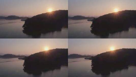 旅游景区 鼋头渚 太湖仙岛 顶太阳 特写 左高清在线视频素材下载